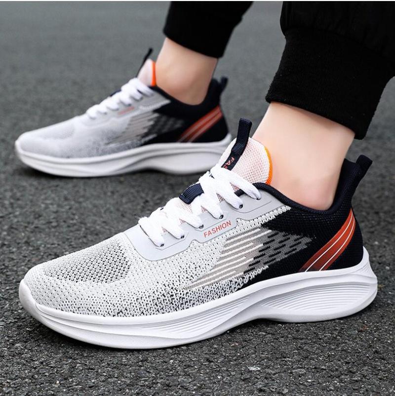New Summer Men Outdoor Hiking Platform Breathable Mesh Training Light Casual Running Sneakers Shoes Tenis Deportivos Hombre