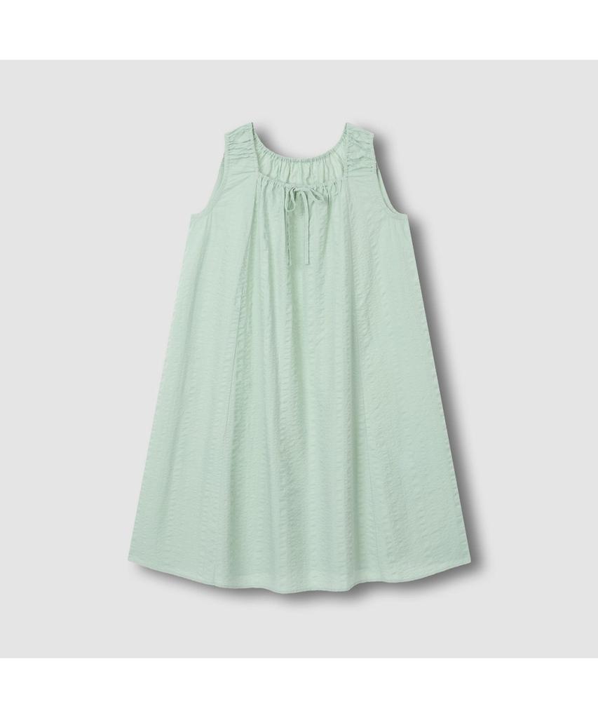 Jaju Women'S Soft Seersucker Sleeveless Pajama Dress_Mint