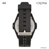 CREPHA Men's Exam-Ready Analog Watch with Quiet Second Hand, Japanese-Made Quartz Movement, Luminous Display, Rotating Bezel, Unidirectional Rotation,