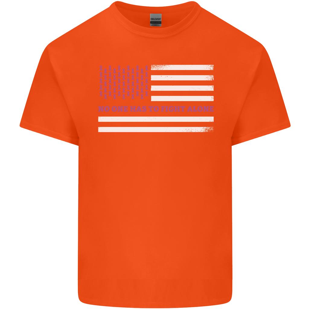 Breast Cancer Awareness USA Flag Unisexs Light Cotton TShirt