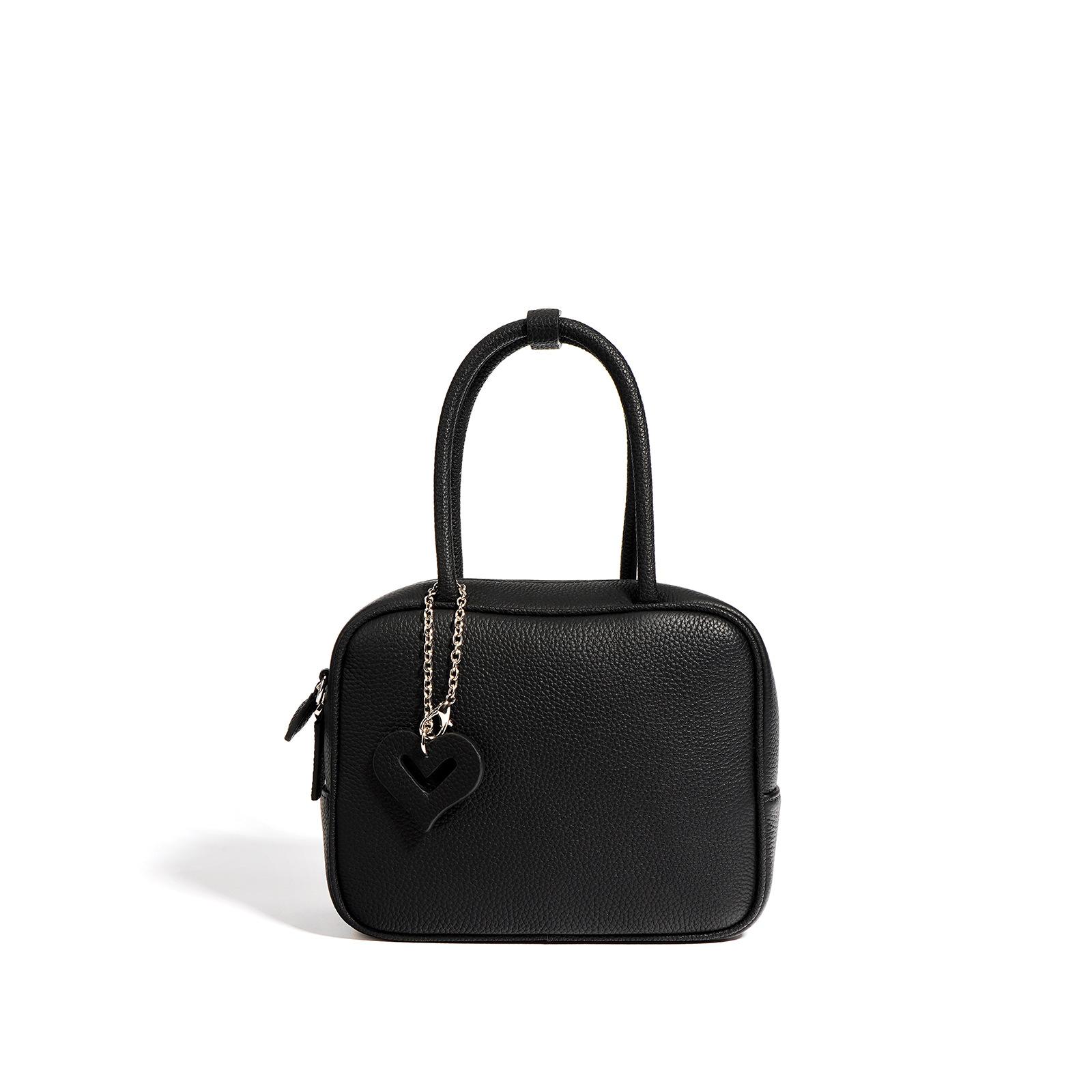 

Сумка для боулинга из коровьей кожи, женская, текстурная, через плечо, универсальная, для поездок на работу, сумка через плечо