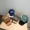 Letter Embroidery Kids Baseball Cap Solid Color Hip Hop Snapback Hat for Boy Girl Peaked Caps Summer Adjustable Children Sun Hat