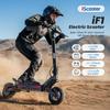 iScooter IF1 Elektroroller 1200W 10Ah 10'' Offroad-Vakuumreifen Doppelscheibenbremsen 25KM/H Höchstgeschwindigkeit 40KM+ Reichweite App-Steuerung Elektroroller für Erwachsene