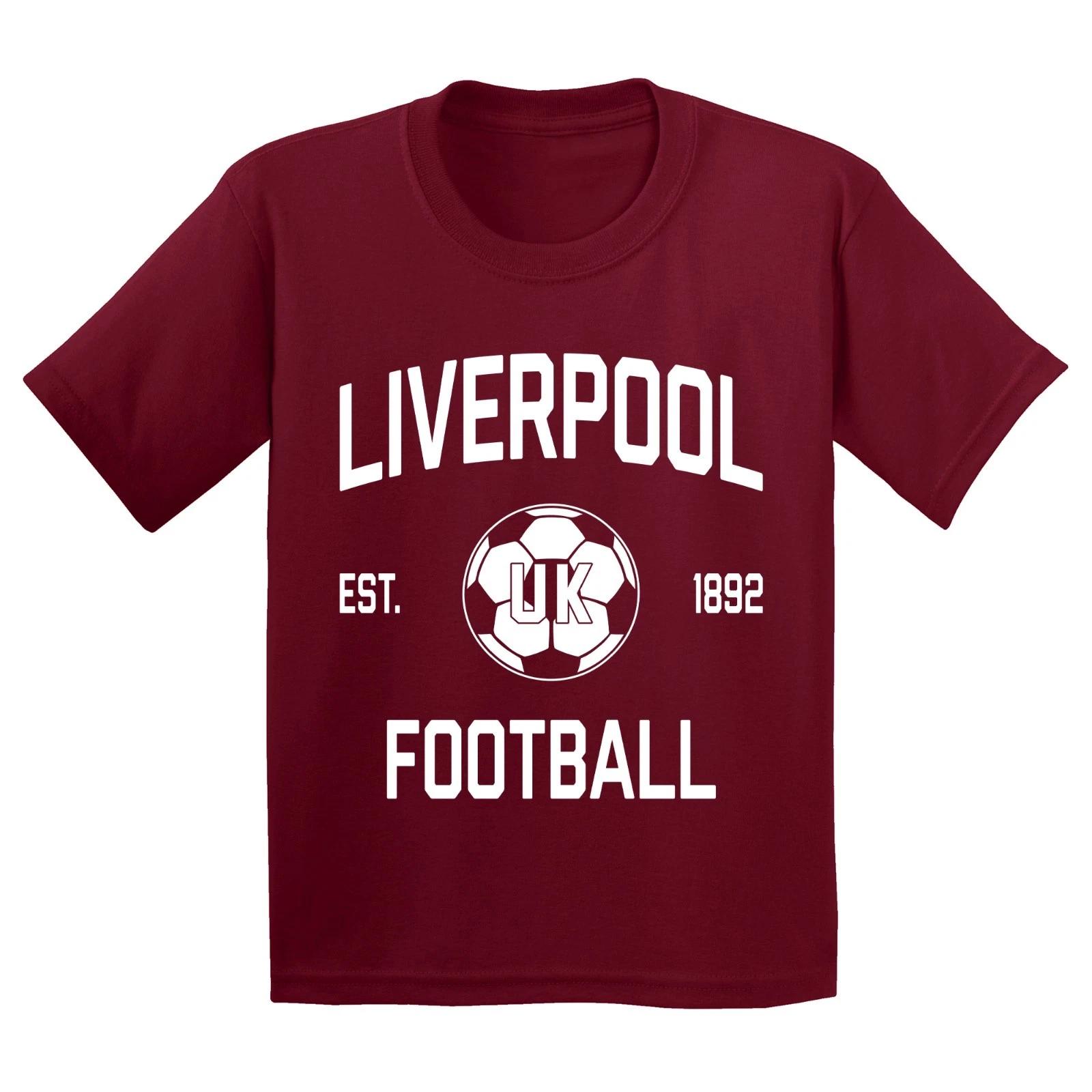 Liverpool Football Arch Logo Home Youth T-Shirt - Cardinal M