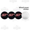 4Pcs Car Styling ST Emblem Wheel Center Hub Cover Sticker Rim Badge Accessories For Ford Focus Fiesta MK2 3 4 5 Kuga Mondeo Edge CVV1