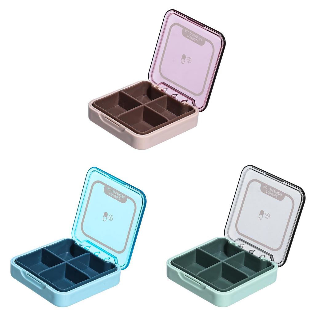Travel Pocket Medicine Organizer With Divided Compartments For Outdoor Use