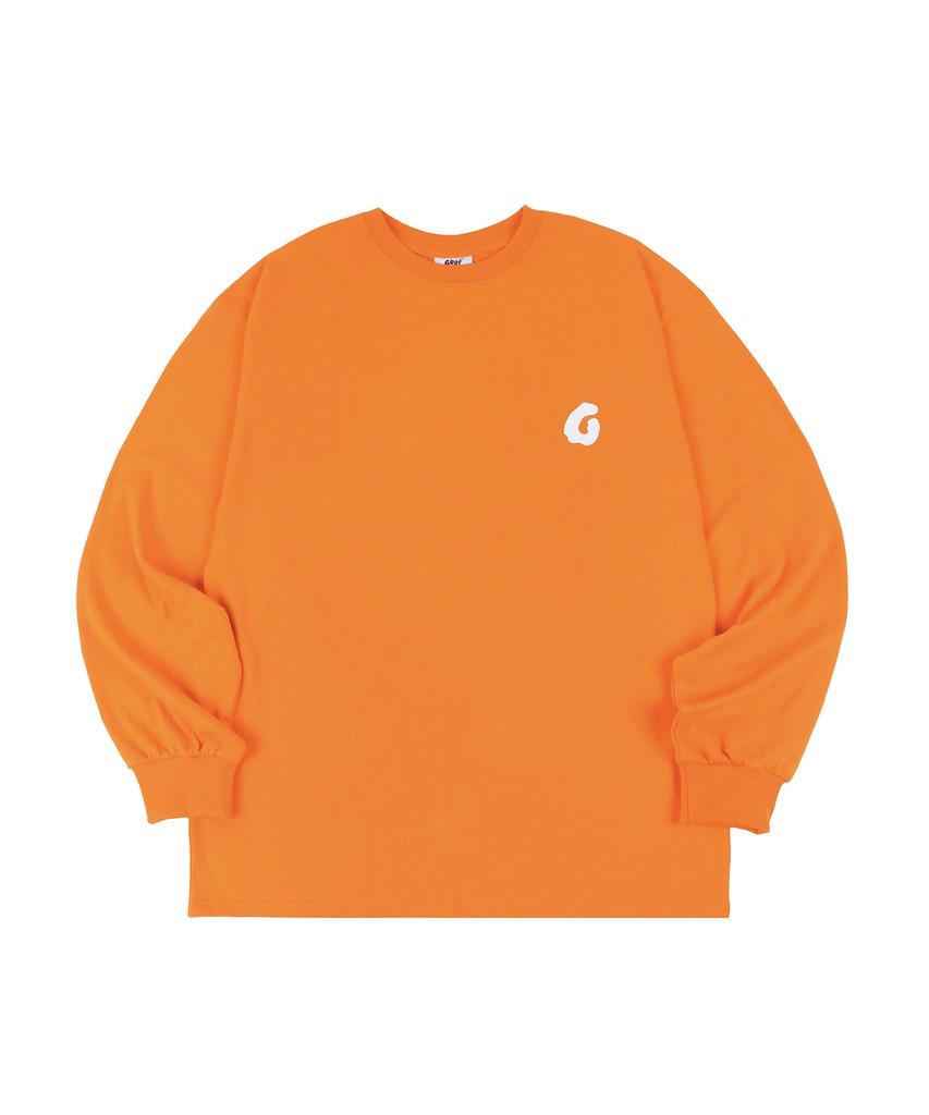 Gupeuopeuseutyudio Gofs Main Logo Long Sleeve - Orange