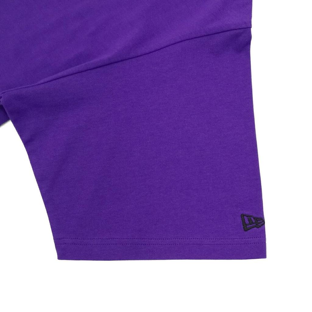 New Era Short Sleeve Oversized Cotton Size 24 True Exclusive to and Stylish Perfect for Travel T-Shirt, S/S Tee, (14683883, NER35A8863), Purple/Black,