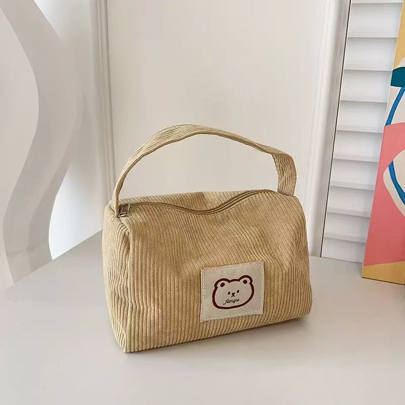 Cosmetic Bags for Women Plush Cute Handbag Summer Fashi Soft Comfortable Large Capacity Trendy Handbag for Women With Handle
