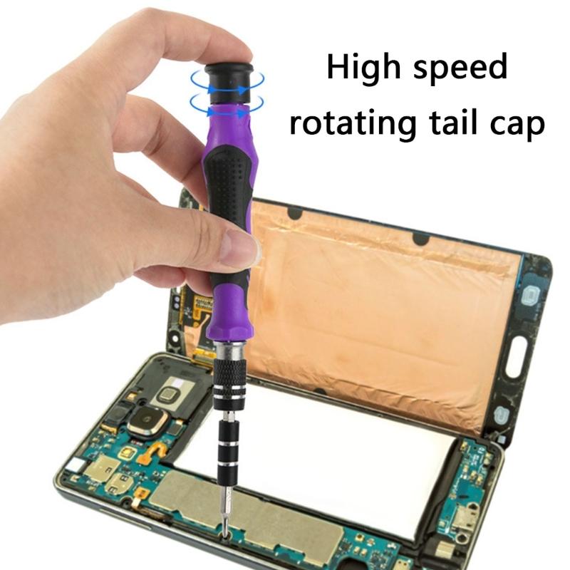 115Pcs Electrician Screwdriver Set, Magnetic Tip Antislip Handle Screwdriver Set Electrical Work Repair Tool