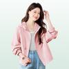 Fashion casual hoodie jacket women's spring and autumn new loose large size design short jacket