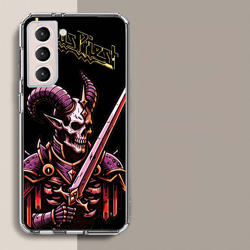 J-Judas P-Priest Band Phone Case For Samsung Galaxy S25 Edge S24 S23 FE S21 S20 S10 Plus S22 S26 Ultra Cover Clear Cases TPU Cap