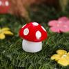 Resin Miniature 6-Color Mushroom Ornaments for DIY Jewelry and Micro Landscapes