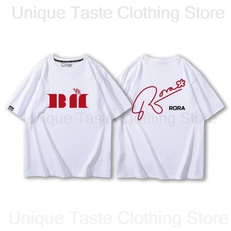 New BABYMONSTER T Shirt Concert HELLO MONSTERS Tshirt Kpop Women Unisex Summer Cotton Short Sleeve Tee Babymonster Fans Clothes