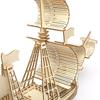 1PC 3D Sailboat Wooden Puzzle Assembly Model Puzzle DIY Wooden Crafts 3D Puzzle Gifts Desktop Decoration