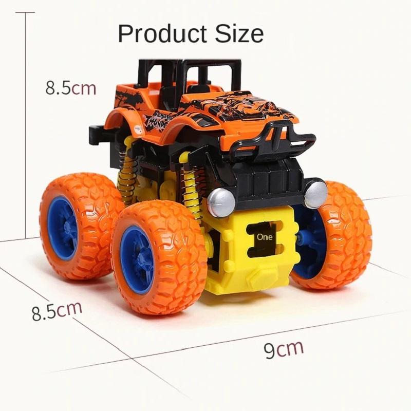 4WD Children's Toys Car Model Off-road Trucks Inertia Mini Models Stunt Cars 360 Flip Buggy Toys for Boys Kids From 3 To 5 Years