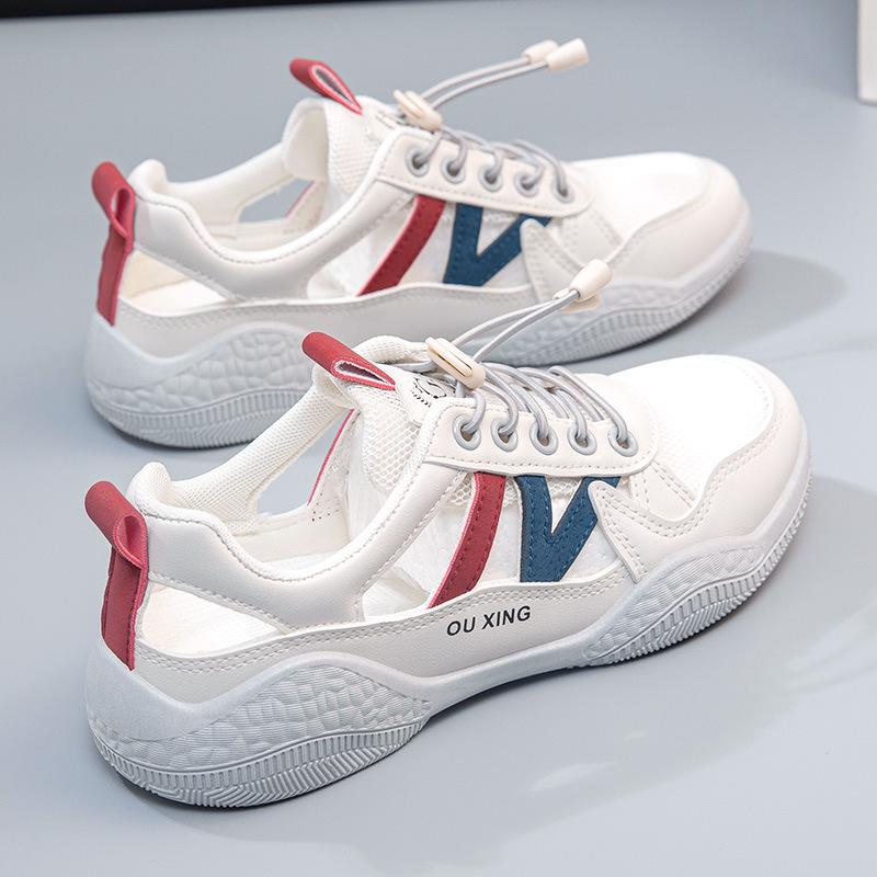 [Customized] HY101 new mesh shoes women's breathable 2025 summer hollow mesh surface increases trend casual shoes transportation