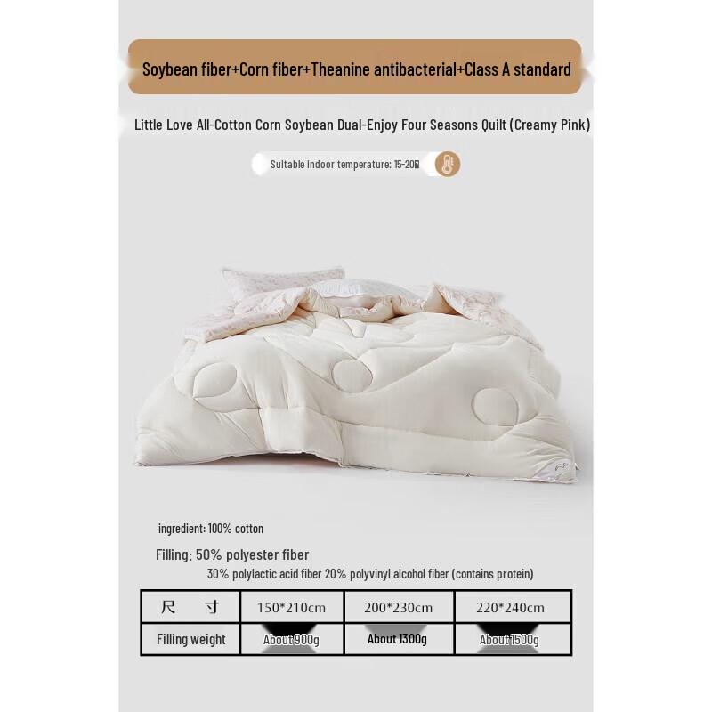 Mercury Home Textiles All-Season Ten-Hole Fiber Quilt
