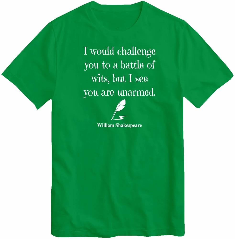 William Shakespeare Quote English Literature TShirt Top S
