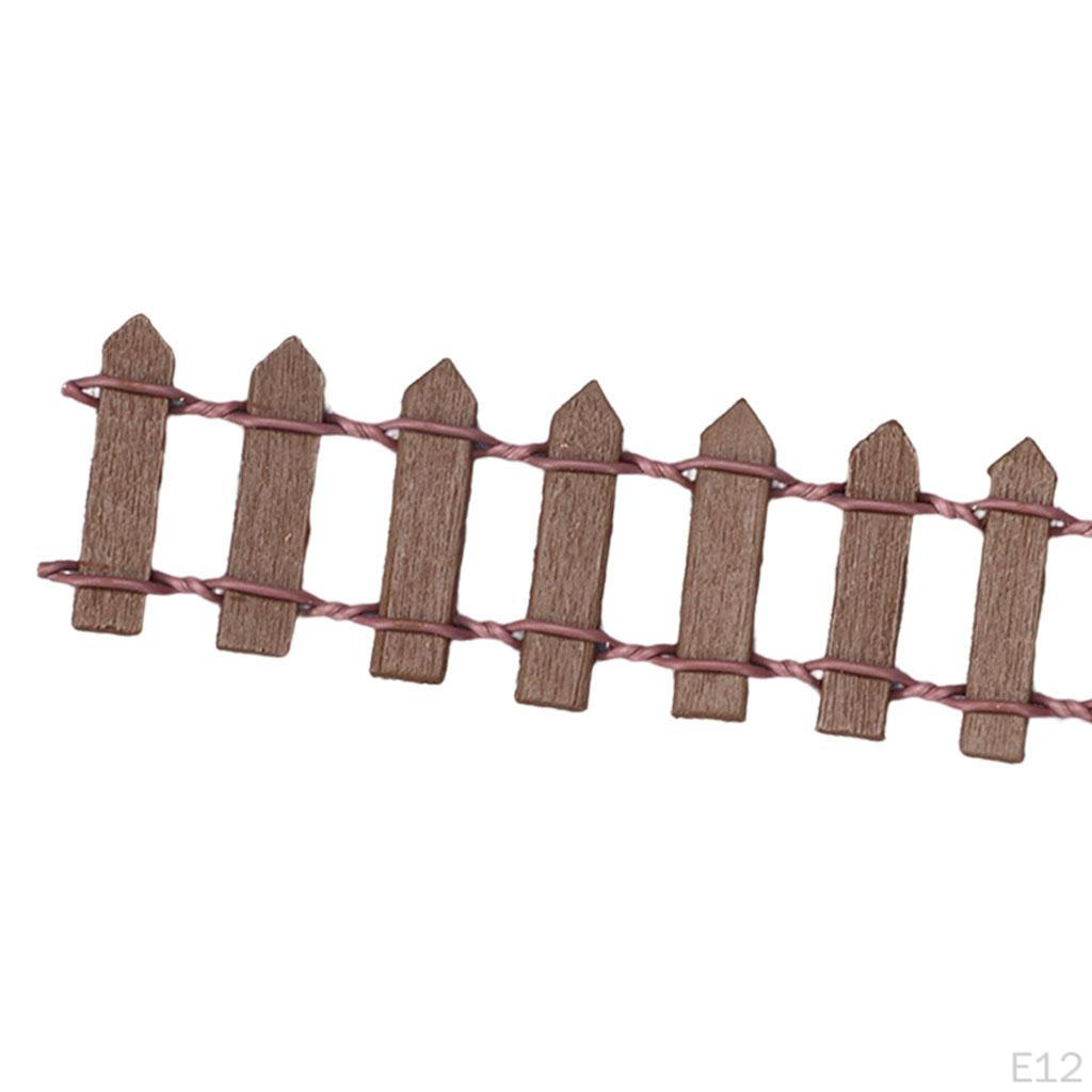 Garden Fence Decoration Crafts Miniature Dollhouse Decor Accessories Micro Scene Model Picket