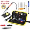 220V 60W Soldering Iron Kit Adjustable Temperature 15 in 1 Tool Set With Soldering Iron EU Plug