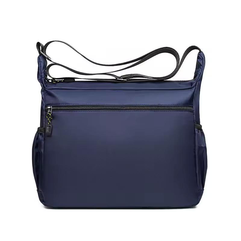 Borsa a tracolla da uomo con tasche multistrato Tracolla regolabile Borsa singola a spalla da lavoro