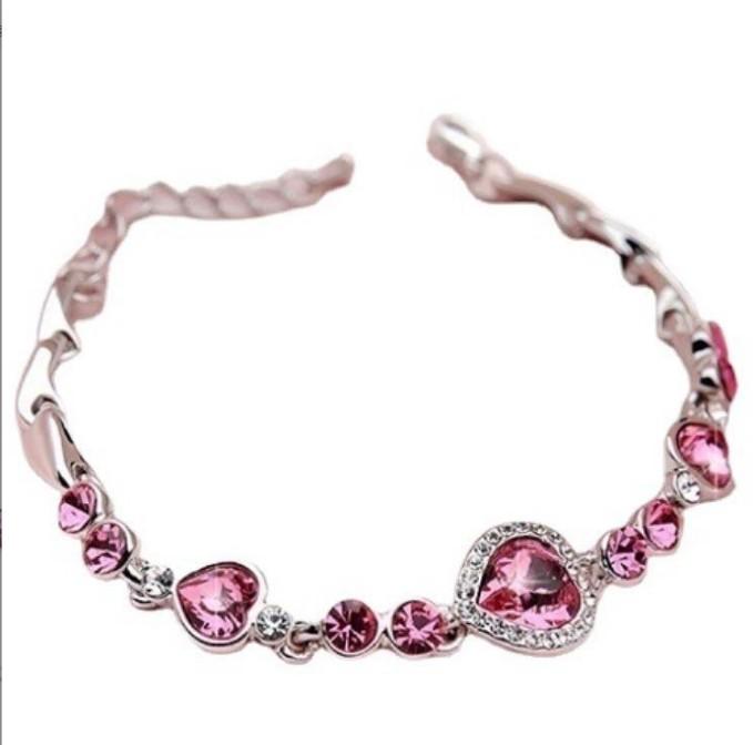 Ocean Heart Crystal Bracelet