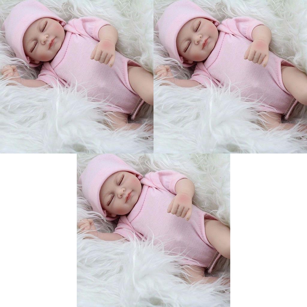Baby Doll Miniature Realistic Waterproof Silicone And Cloth For Bathtime Play