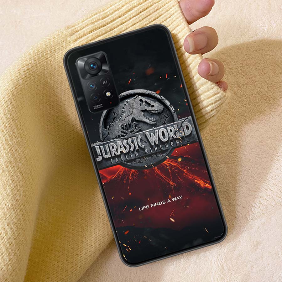 New World Jurassic Park Phone Case For Redmi 13C 14C Note 14 13 Pro Plus 5G Clear Capa 12 12C 10A 10C 10 9A 9C 9T 9 8 Pro Cover