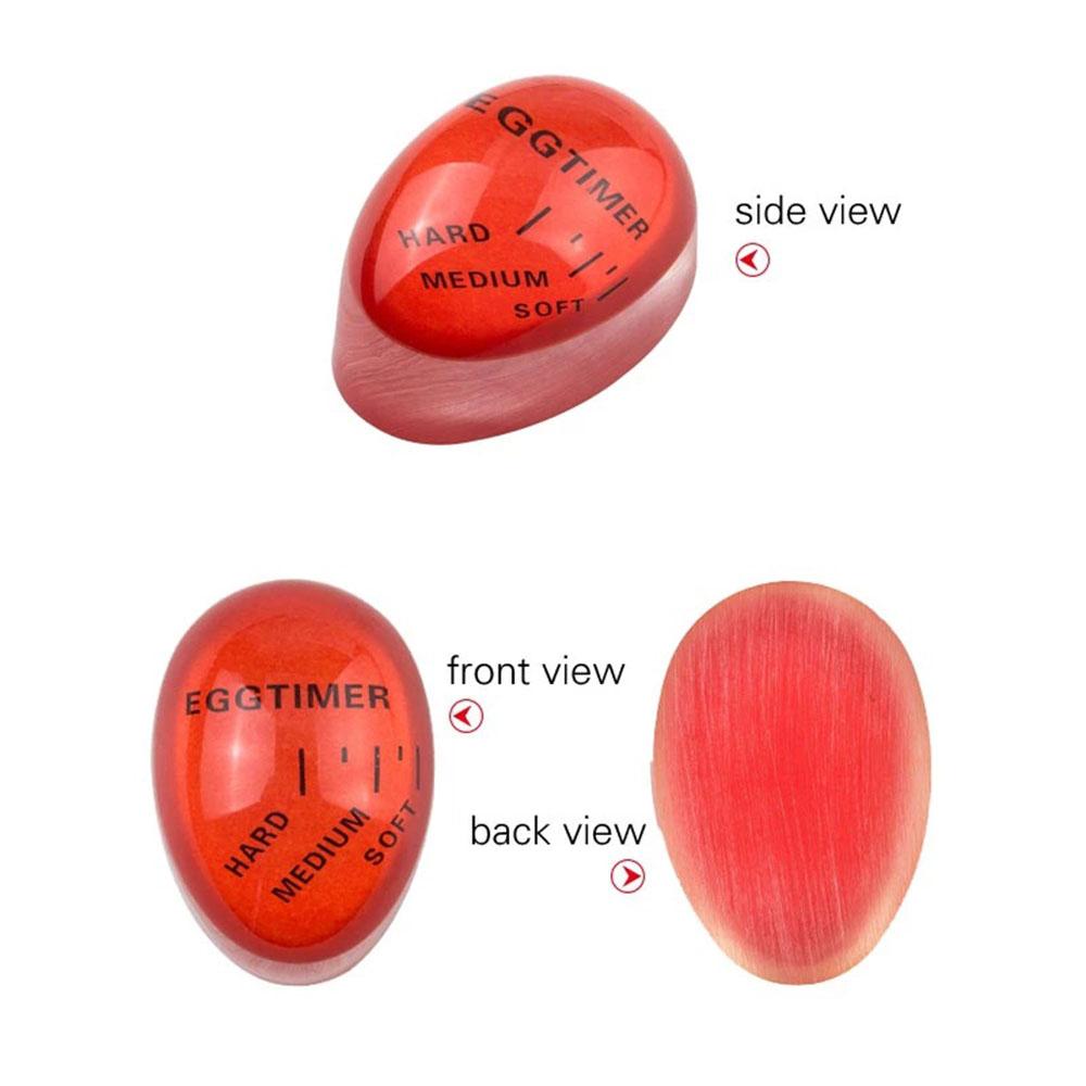 2 PCS Cute Resin Egg Timer - Color Changing Boiled Egg Cooker Kitchen Tool