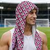 Moisture-Wicking Hooded Headscarf Football Pattern UV Protection Towel  Running