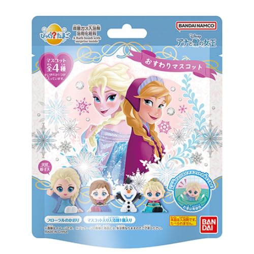 Set of 6 Bandai Frozen Bath Bombs with Disney Mascots (Includes a Bonus Toothpaste, Great for Kids and Moms)