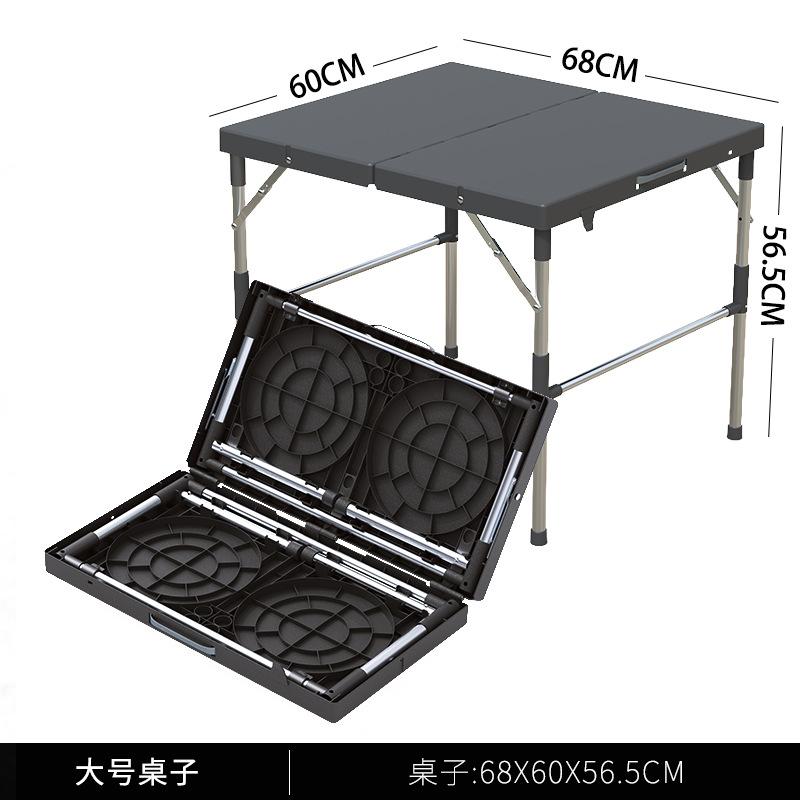 No Assembly Camping Table Lightweight Portable Foldable Outdoor Picnic Travel Desk for Hiking Market Stall