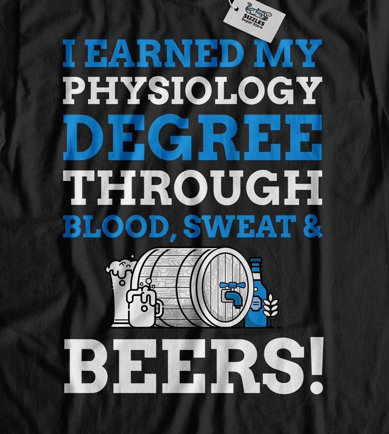 Unisex Funny Physiology Degree T-Shirt Physiologist Graduate Gifts 4XL