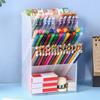 Multi Functional Desktop Pen Holder, Transparent Large Capacity Pen Holder, Stationery Organizer, Office Desk Pen Storage Rack
