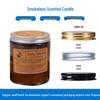 Scented Smokeless Handmade Plant Wax Candles - Aromatherapy Essential Oil In Glass Cup for Romantic Atmosphere
