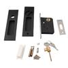 Recessed Design Sliding Door Lock Mortise Lock Invisible Door Handle  Bathroom Doors