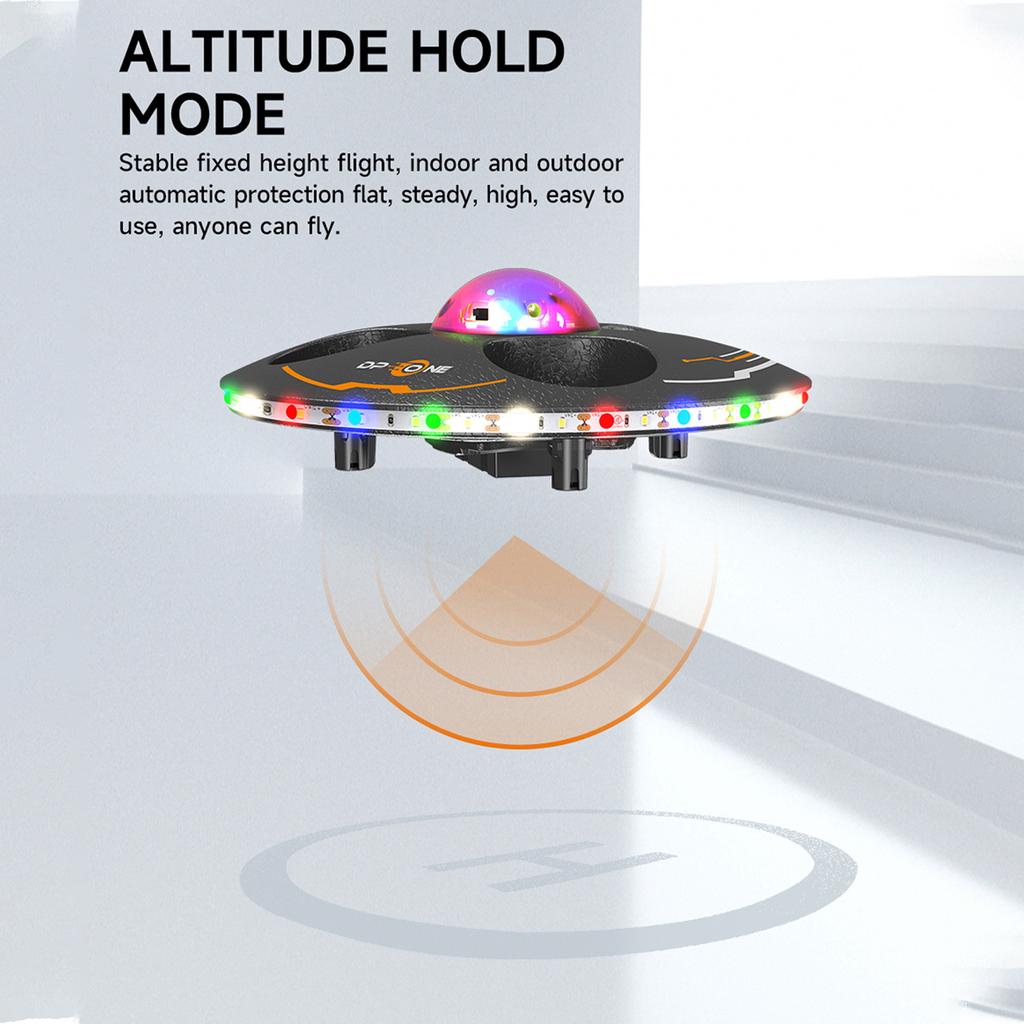 Piankowy dron zdalnie sterowany Pilot zdalnego sterowania 2,4 GHz Kolorowe światło LED Podwójny kontroler i zegarek