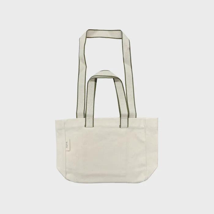 Safe Sunday Two-Way Tote Bag (Ivory/Khaki)