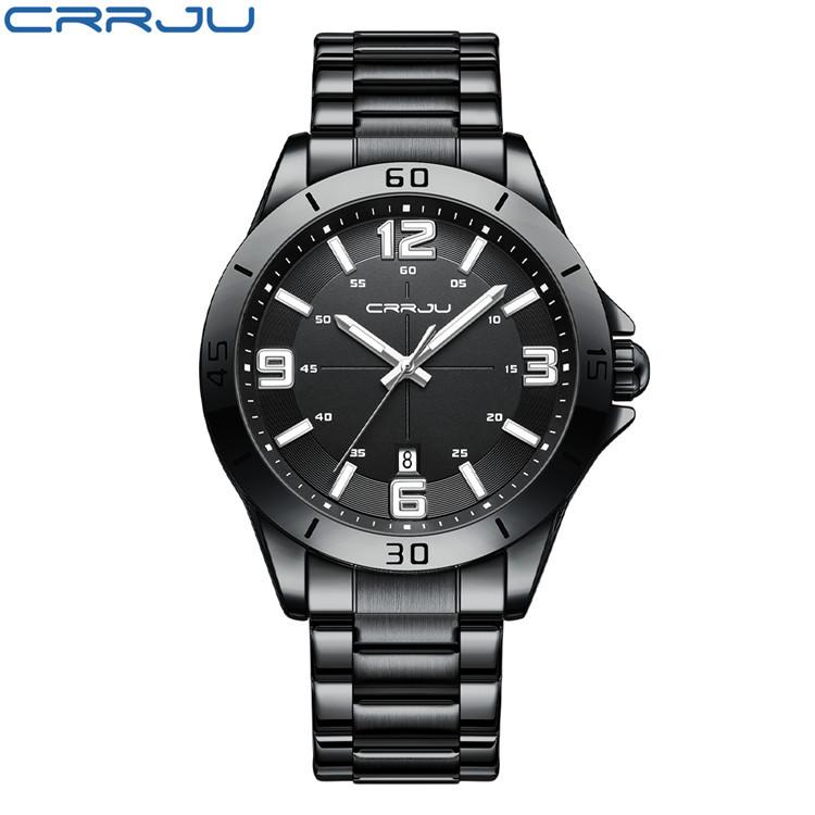 CRRJU-5003 New Steel Band Men's Watch Fashion Business Watch