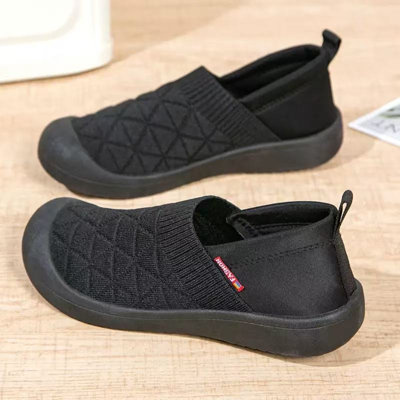 

Новые женские повседневные туфли на плоской подошве, мягкие и удобные, универсальные туфли для мамы 41 чёрный