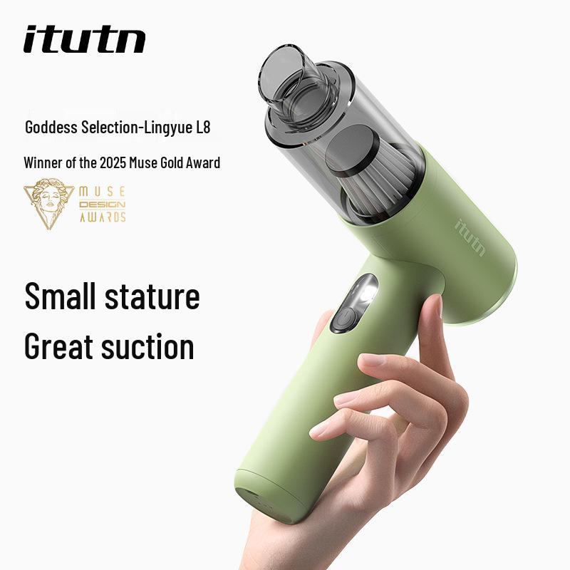 iTUTN Y8plus Mini Car Vacuum: Compact Handheld with Strong Suction & Blow Function
