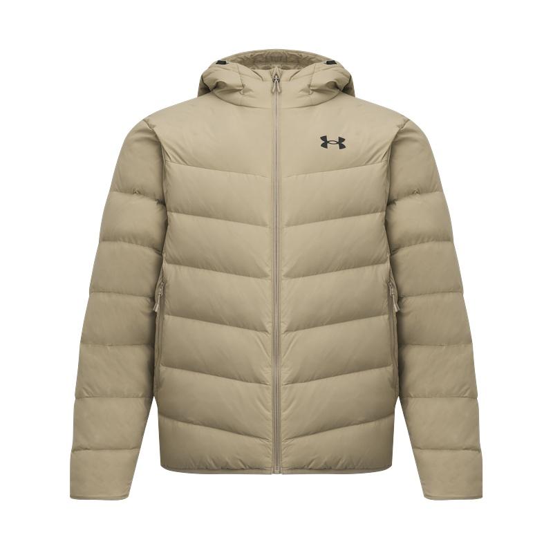 Мужские пуховики Under Armour Хаки С капюшоном Умеренный Другое 6011315-299 L