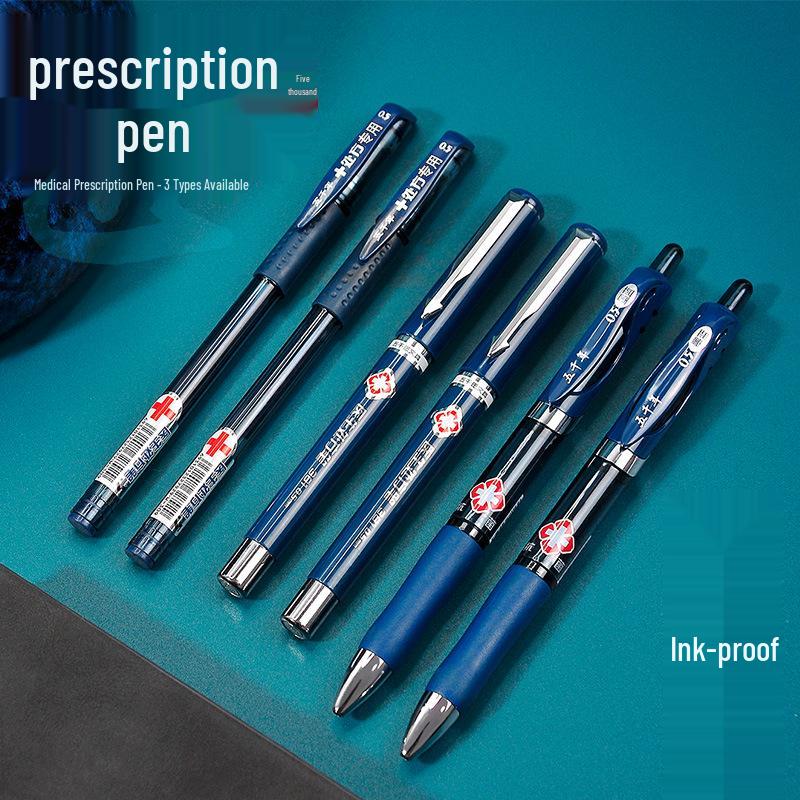 5,000-Year-Old Doctor Prescription Quick-Dry 0.5mm Carbon Gel Signature Pen