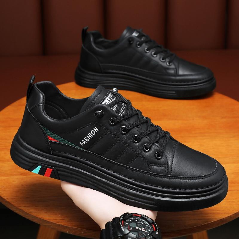 Tênis de corrida masculinos luxuosos para corrida ao ar livre para calçados masculinos, tênis leves e casuais para treinamento, tênis de skate, couro