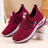 Shoes Women's Casual Shoes Large Size Women's Shoes Breathable Single Shoes Medium and Old Shoes Soft Soles Not Tired Feet Flying Woven Shoes