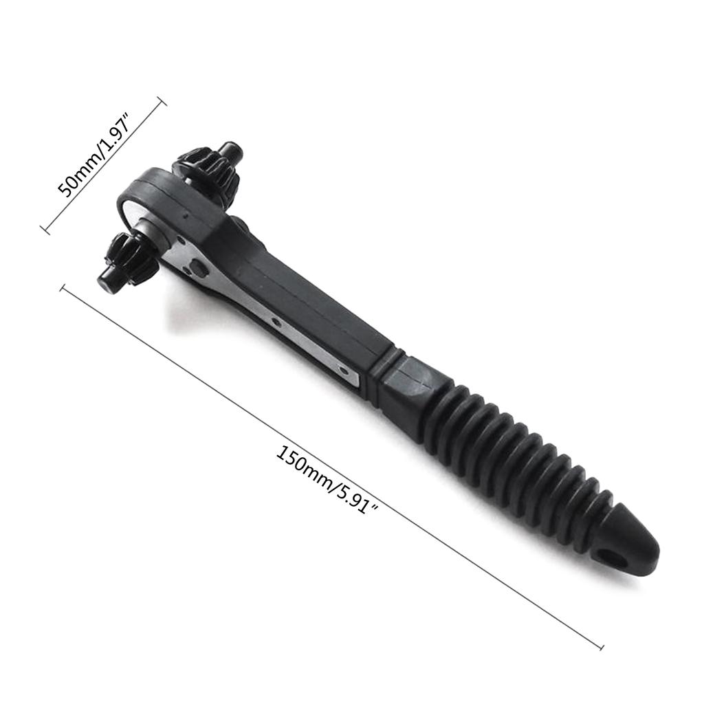2 in 1 Drill Chuck Key Wrench Multi-function Hand Drill Key Chuck Drill Ratchet Spanner Wrench Tool Accessories