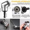 105 Degree Angle Socket Adapter 1/4 inch Extension Hex Drill Bit Adjustable Screwdriver Holder Slotted Phillips Power Hand Tools