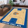 New York Knicks Basketball Court Design Carpet, Sports Team Theme Decor Suitable for Use As an Anti-slip for Living Room Bedroom Sofas
