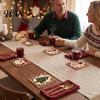 Winter Holiday Housewarming Gifts 4Pcs Christmas Coasters Set, Non-slip Wood Cup Mats with Cork Base Tree Drink for Hot Drinks, Decorative Patchwork